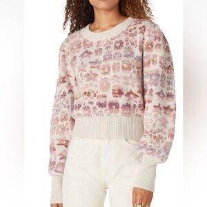 NWT Loveshackfancy Kirsten Sweater Stardust Fantasy Small S Cottegecore Wool